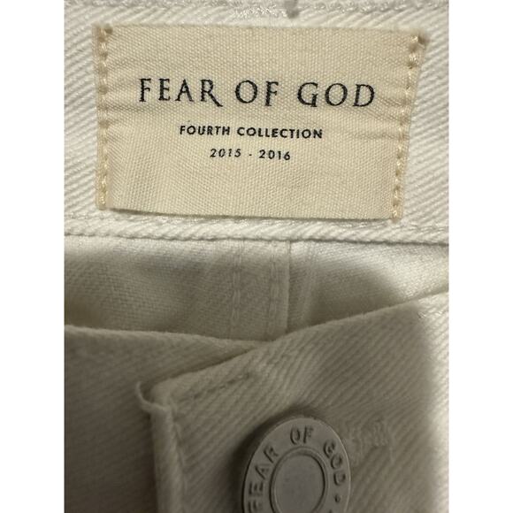 EUC Fear of God Fourth Collection White Skinny Jeans - Picture 6 of 16